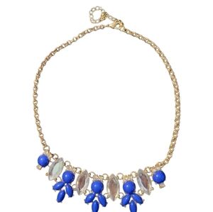 Elegant Blue and Gold Necklace